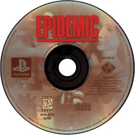 Cartridge artwork for Epidemic on the Sony Playstation.