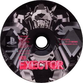 Cartridge artwork for Exector on the Sony Playstation.