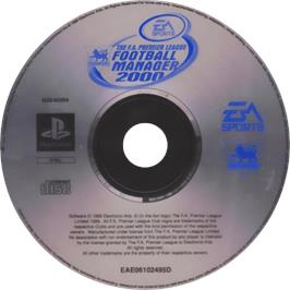 Cartridge artwork for F.a. Premier League Football Manager 2000, The on the Sony Playstation.