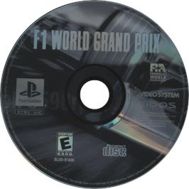 Cartridge artwork for F1 World Grand Prix on the Sony Playstation.