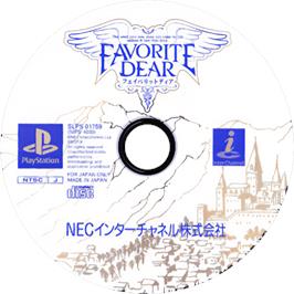 Cartridge artwork for Favorite Dear on the Sony Playstation.