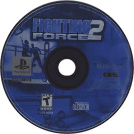 Cartridge artwork for Fighting Force 2 on the Sony Playstation.