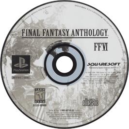 Cartridge artwork for Final Fantasy 6 on the Sony Playstation.