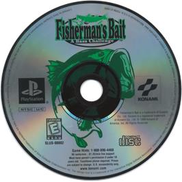 Cartridge artwork for Fisherman's Bait: A Bass Challenge on the Sony Playstation.