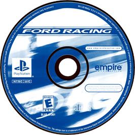 Cartridge artwork for Ford Racing on the Sony Playstation.