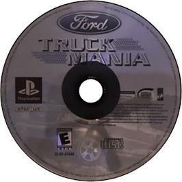 Cartridge artwork for Ford Truck Mania on the Sony Playstation.