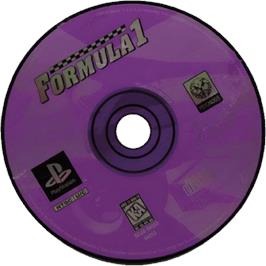 Cartridge artwork for Formula 1 on the Sony Playstation.