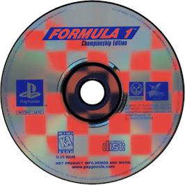 Cartridge artwork for Formula 1 Championship Edition on the Sony Playstation.