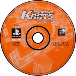 Cartridge artwork for Formula Karts: Special Edition on the Sony Playstation.