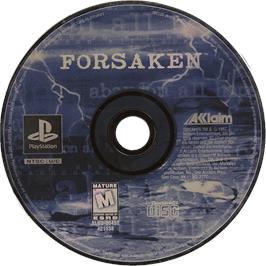 Cartridge artwork for Forsaken on the Sony Playstation.