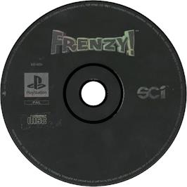 Cartridge artwork for Frenzy on the Sony Playstation.