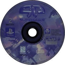 Cartridge artwork for G-Police on the Sony Playstation.