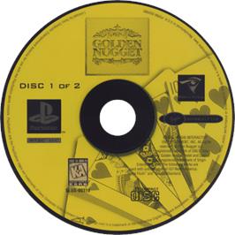Cartridge artwork for Golden Nugget on the Sony Playstation.