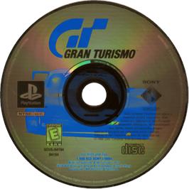 Cartridge artwork for Gran Turismo on the Sony Playstation.