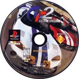 Cartridge artwork for Gran Turismo 2 (simulation Mode) on the Sony Playstation.