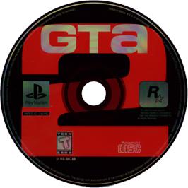 Cartridge artwork for Grand Theft Auto 2 on the Sony Playstation.