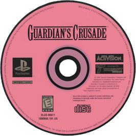 Cartridge artwork for Guardian's Crusade on the Sony Playstation.