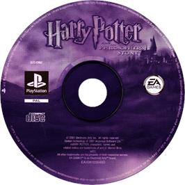 Cartridge artwork for Harry Potter And The Sorcerer's Stone on the Sony Playstation.