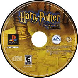 Cartridge artwork for Harry Potter and the Chamber of Secrets on the Sony Playstation.