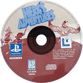 Cartridge artwork for Herc's Adventures on the Sony Playstation.