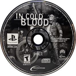 Cartridge artwork for In Cold Blood on the Sony Playstation.