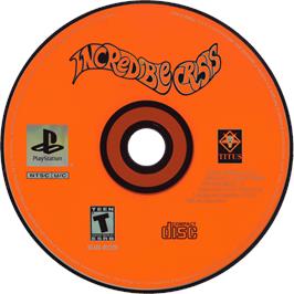 Cartridge artwork for Incredible Crisis on the Sony Playstation.