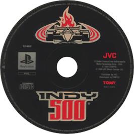 Cartridge artwork for Indy 500 on the Sony Playstation.