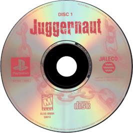Cartridge artwork for Juggernaut on the Sony Playstation.