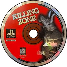 Cartridge artwork for Killing Zone on the Sony Playstation.