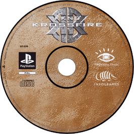 Cartridge artwork for Kknd - Krossfire on the Sony Playstation.