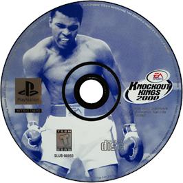 Cartridge artwork for Knockout Kings 2000 on the Sony Playstation.