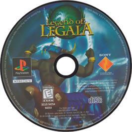 Cartridge artwork for Legend of Legaia on the Sony Playstation.