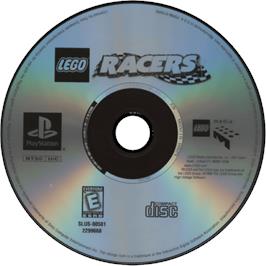 Cartridge artwork for Lego Racers on the Sony Playstation.