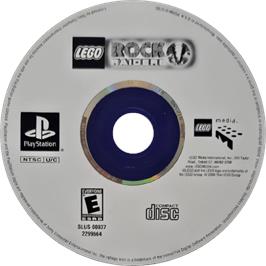Cartridge artwork for Lego Rock Raiders on the Sony Playstation.