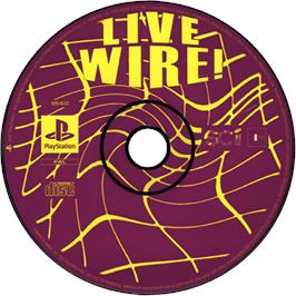Cartridge artwork for Live Wire! on the Sony Playstation.