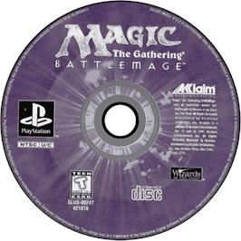Cartridge artwork for Magic: The Gathering - Battlemage on the Sony Playstation.
