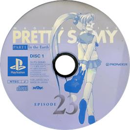Cartridge artwork for Mahou Shoujo Pretty Samy - Part 1 - In The Earth on the Sony Playstation.