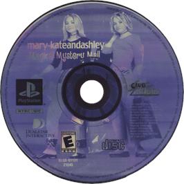 Cartridge artwork for Mary-Kate And Ashley: Magical Mystery Mall on the Sony Playstation.
