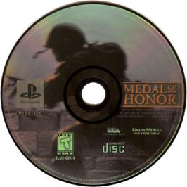 Cartridge artwork for Medal of Honor: Underground on the Sony Playstation.