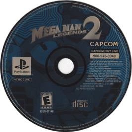 Cartridge artwork for Mega Man Legends 2 on the Sony Playstation.