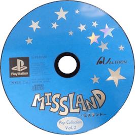 Cartridge artwork for Missland on the Sony Playstation.