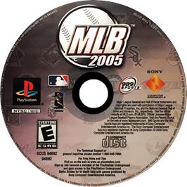 Cartridge artwork for Mlb 2005 on the Sony Playstation.