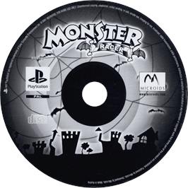Cartridge artwork for Monster Racer on the Sony Playstation.