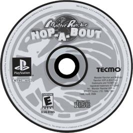 Cartridge artwork for Monster Rancher Hop-A-Bout on the Sony Playstation.