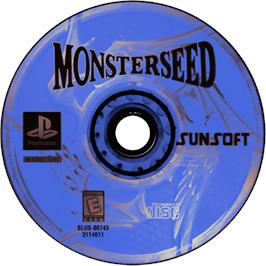 Cartridge artwork for Monster Seed on the Sony Playstation.