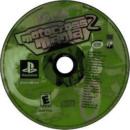 Cartridge artwork for Motocross Mania 2 on the Sony Playstation.