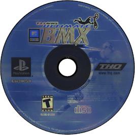 Cartridge artwork for Mtv Sports - T.j. Lavin's Ultimate Bmx on the Sony Playstation.