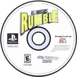 Cartridge artwork for Nascar Rumble on the Sony Playstation.