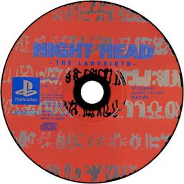 Cartridge artwork for Night Head - The Labyrinth on the Sony Playstation.