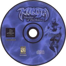 Cartridge artwork for Ninja Shadow Of Darkness on the Sony Playstation.